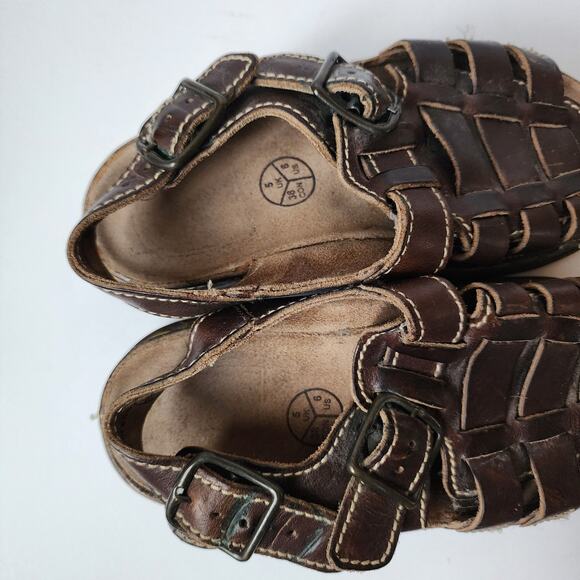 Dr Doc Martens Sandals Womens Size 6 Mens Size 4 Vintage Fisherman Leather 8092 - Picture 6 of 13